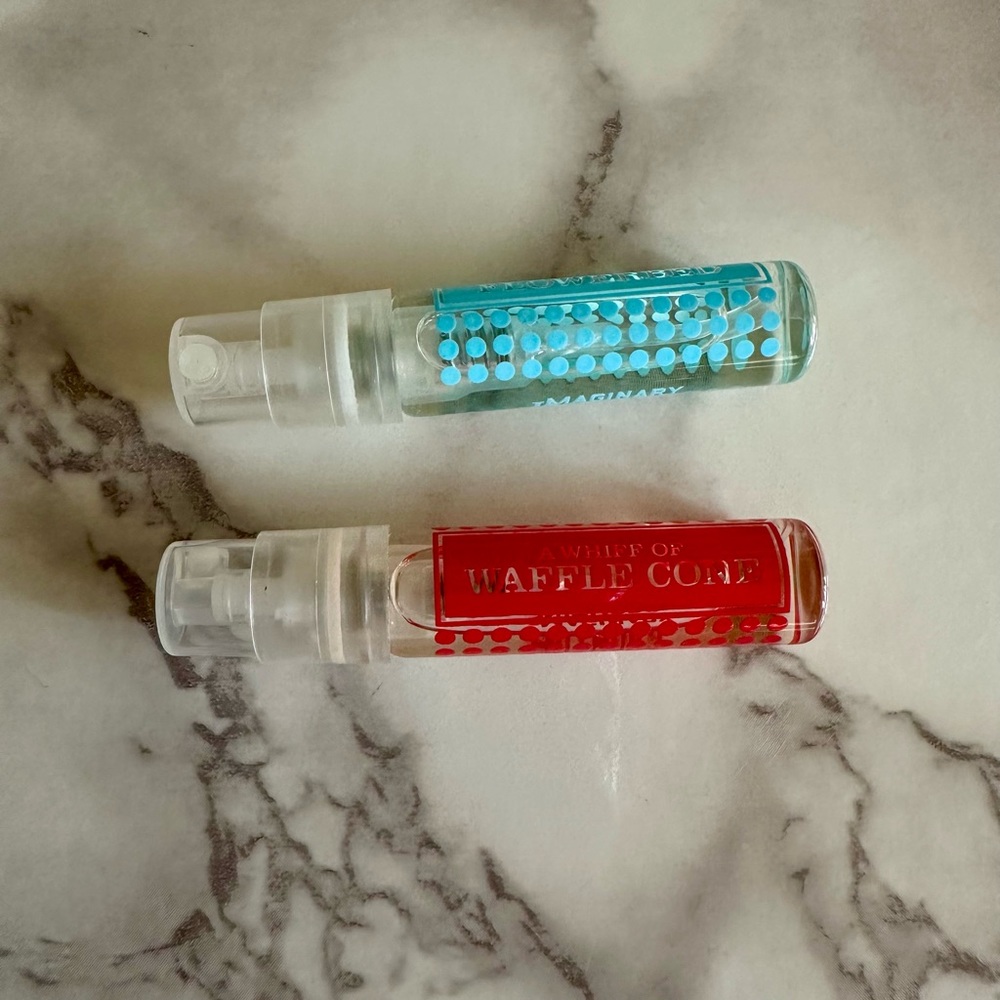 Imaginary Authors Fox in the Flowerbed and Whif of Waffle Cone Samples